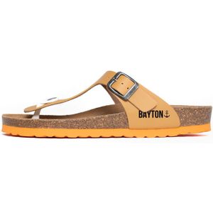 Bayton Teenslipper 'Mercure'  lichtbruin / zwart