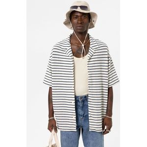 VAMOS CLO Overhemd  navy / wit