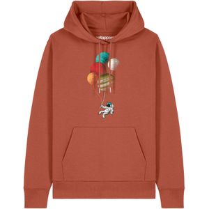 Watapparel Sweatshirt ' Balloon Spaceman '  lichtbruin / gemengde kleuren