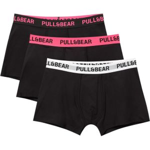 Pull&Bear Boxershorts  grijs / magenta / zwart / wit
