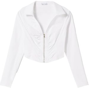 Bershka Shirt  wit