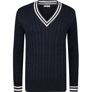 Felix Hardy Trui  navy / wit