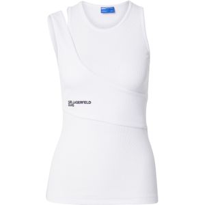 KARL LAGERFELD JEANS Top  zwart / wit