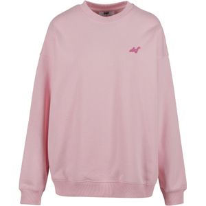 DEF Sweatshirt 'Chaotic Good'  pastelroze / donkerroze