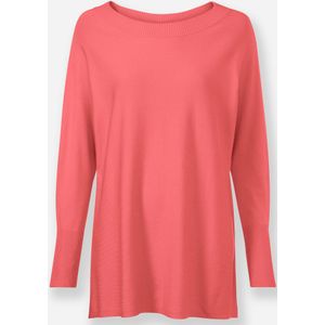 Gebreide Trui - Koraal - 42% Viscose, 30% Lyocell, 28% Polyester