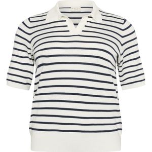 KAFFE CURVE Trui 'KCLizzy'  zwart / wit