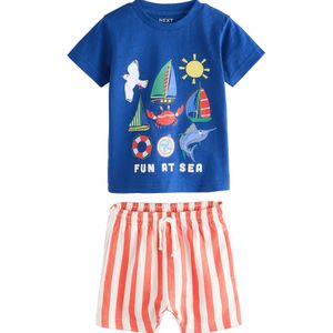 Next Set  blauw / oranje / bloedrood / wit