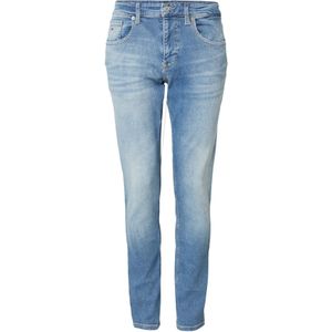 Denim - Effen - Heavy Washed - Slimfit - Vaste Grip - Ritssluiting