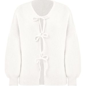 Imily Bela Gebreid vest  wit