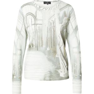 monari Shirt  ivoor / grijs / olijfgroen