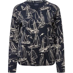 LAURASØN Shirt  ecru / marine
