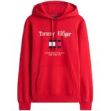 TOMMY HILFIGER Sweatvest  navy / rood / wit