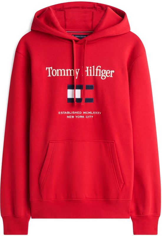 TOMMY HILFIGER Sweatvest  navy / rood / wit