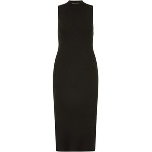 Yumi Gebreide jurk  zwart
