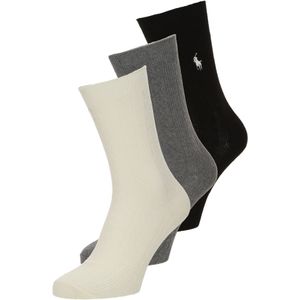 Polo Ralph Lauren - Huissokken - Grijs/Zwart/Natuurwit - 3 Pack