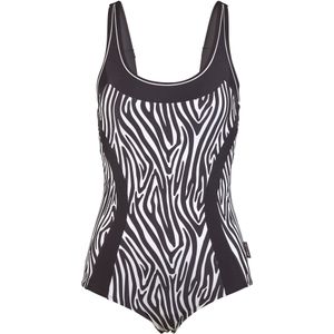 BECO the world of aquasports Badpak 'Zebra Vibes'  zwart