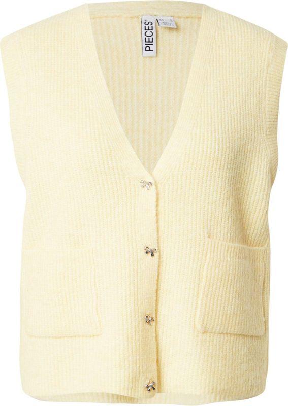 Pcsilly - Gebreid Gilet - V-hals - Mouwloos - Regular-fit