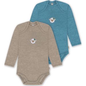 normani Rompertje/body 'Auckland'  beige / blauw / gemengde kleuren