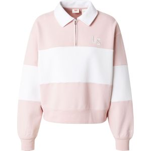 Levi's - Graphic Banks - Sweatshirt - Roze - 1/4 Zip - Katoen