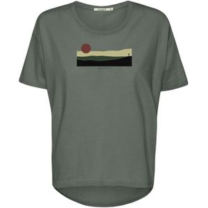 GREENBOMB Shirt 'Nature Pathway'  geel / kaki