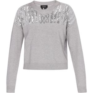 usha BLACK LABEL Trui  grijs / zilver
