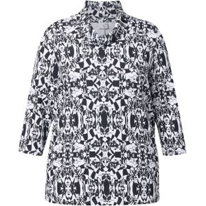 Ulla Popken Shirt  zwart / wit