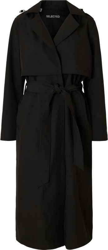 SELECTED Tussenmantel 'SLFAline Tech'  zwart