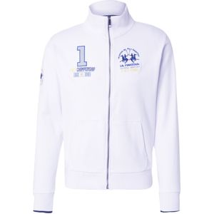 La Martina Sweatvest  blauw / lichtgeel / lichtgrijs / wit