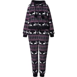 Ulla Popken Jumpsuit  pink / zwart / wit