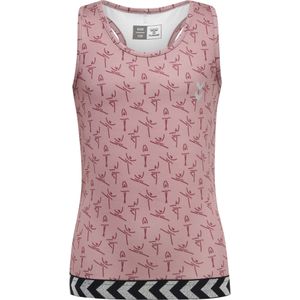 Hummel - Top - Zilvergrijs - Oudroze - Roodviolet - Zwart - Mouwloos - Slanke Pasvorm