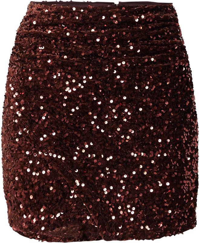 TOPSHOP Rok 'DOTTY'  chocoladebruin