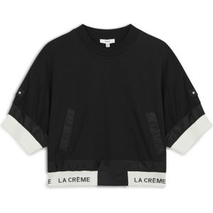 Twist Sweatshirt  zwart / wit