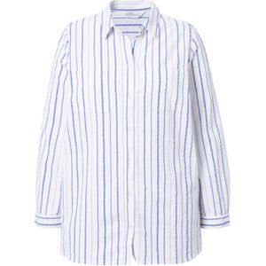 Studio Untold Blouse  blauw / offwhite