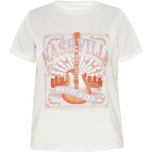 FELIPA Shirt 'Fashion Look'  pastellila / perzik / donkeroranje / wit