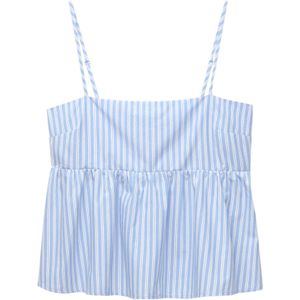 Pull&Bear Top 'PACIFIC'  lichtblauw / wit