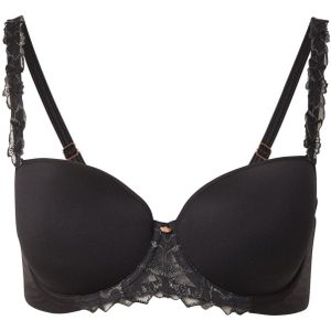 Triumph - Wild Azalea Florale - Balconette Bh - Zwart - Met Beugel