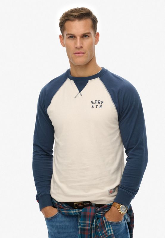 Superdry Vintage Athletic Baseball T-shirt Met Lange Mouwen