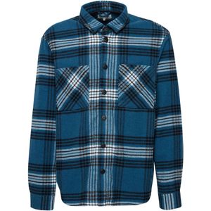 !Solid Overhemd 'Aakon'  kobaltblauw / lichtgrijs / zwart