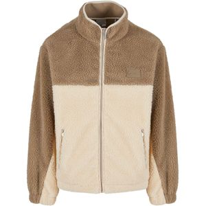 Karl Kani Fleece jas  camel / ecru
