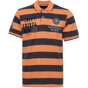 FQ1924 Shirt 'Harald'  navy / gemengde kleuren / oranje