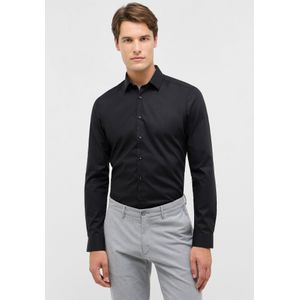 Eterna - Overhemd - Zwart - SUPER SLIM NON IRON - Lange Mouwen