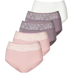Vivance - Tailleslip - Katoen - Rosé - Set van 5