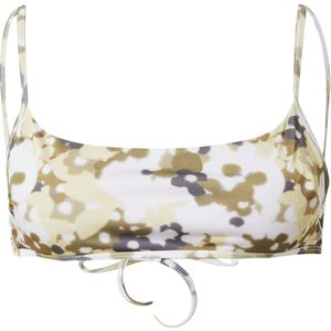 Samsøe Samsøe Bikinitop  grijs / olijfgroen / wit