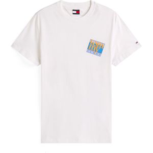 Tommy Jeans Shirt  ecru / blauw / oranje