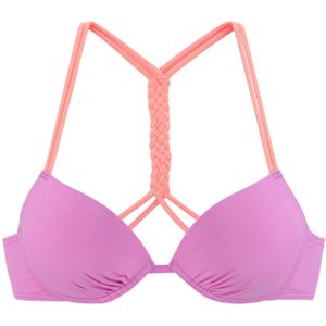 Venice Beach - ANNA - Bikinitop - Paars - Gewatteerde Cups - Achter Te Strikken