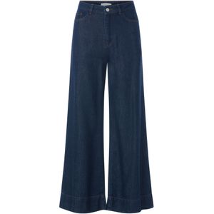 Rich & Royal Bandplooi jeans  blauw denim