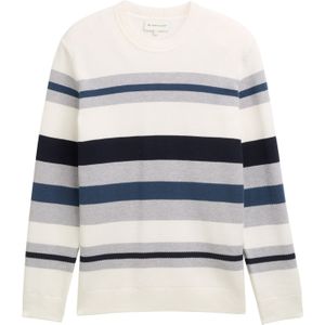 TOM TAILOR Trui  blauw / navy / lichtgrijs / wit