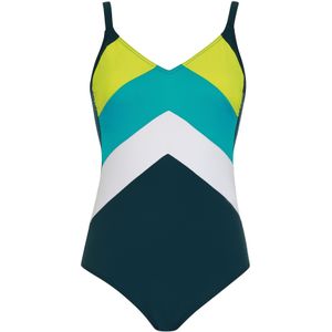 SUNFLAIR Badpak  turquoise / spar / grasgroen / wit
