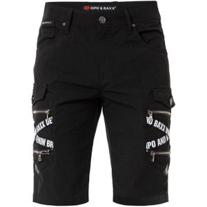 CIPO & BAXX Broek  zwart / wit