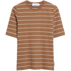 ARMEDANGELS Shirt  bruin / wit